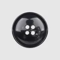 Premium black resin four-hole button for coats with subtle marble texture detailing - 24L (15.0MM) / Black Marble Texture (09# Color)