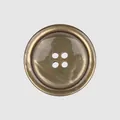 Premium four-hole resin clothing button with a marbled bronze finish for luxury apparel - Marble Round Button(VGN1014-07) / 15.0MM (24L) / Bronze