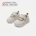 Breathable toddler sneakers with soft sole for 10 months to 3 years - Size 16/Inner Length 12.5cm / Khaki