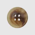 High-end resin button featuring a marbled brown amber pattern for suits and coats - Amber Yellow Marble (43#) / 15.0mm
