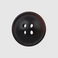 Elegant dark brown resin four-hole button for high-end suits and designer apparel - Dark Brown Marble (48#)
