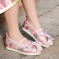 Pink Hanfu embroidered shoes for girls featuring a cute 3D bunny and strawberry patterns - 25 / Pink
