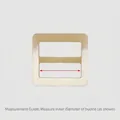 Premium beige marmorierte Harz-Schnalle für Kleidung und Zubehör - Farbe 41# / 64L=40.0mm