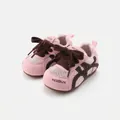 Comfortable pink mesh baby walking sneakers with soft soles for 10m-6y toddlers - Size 16 / Inner 12.5cm / Pink