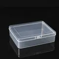 Transparent plastic storage box for jewelry and small accessories, 12.5x10.2x3.2cm - 12.5 Long Box (12.5*10.2*3.2cm)