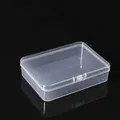 Transparent plastic rectangular storage box for jewelry 11.5x8.5x2.8cm - 11.5 Long Box (11.5*8.5*2.8cm)