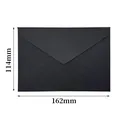 Retro dark grey linen textured envelope with 162mm by 114mm size specifications - Short Flap Style / Linen Black Envelope (1 Piece - Short Flap)