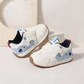 Comfortable toddler baby walking shoes featuring cartoon elephant design and velcro strap. - Size 16 (Inner Length 12cm) / Blue