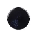 Bottone di lusso in resina nera tonda con finitura lucida marmorizzata per abiti - 15.0mm (24L) / Blu Scuro (58#)