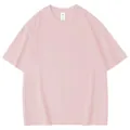 Camiseta clásica de hombre casual de cuello redondo transpirable en rosa suave - Rosa