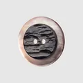 Natural black mother-of-pearl shell button for high-end clothing with iridescent finish - 20L (13.0mm) / Iridescent Black