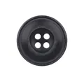 Premium matte black resin 4-hole button for high-end garments and coats. - 13.0mm (20L) / Black (Color 09#)