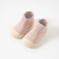 Scarpe primi passi rosa per neonati con suola morbida e tomaia in maglia traspirante. - Lunghezza Interna 13 (Marchio Suola 13.5) / Rosa