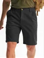 Professionelle schwarze schnelltrocknende Outdoor-Sportshorts für Herren zum Golfen und Freizeit - Schwarz