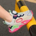 Breathable mesh children's sneakers with rotating button lace system in pink - 28 / Narcissus Pink