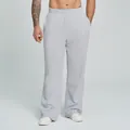 Modische hellgraue Sporthose für Herren mit weitem Bein und einer lockeren Passform - Gemischt Grau
