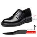Elegante schwarze Herren-Erhöhungsschuhe mit 8 cm Höhenzuwachs für formelle Geschäftsanlässe - 37 / 8CM Größenverändernder Ganzjahresstil (790) / Schwarz