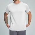 Camiseta de hombre de algodón orgánico blanco, transpirable para deporte y ocio - S / Tops / Blanco