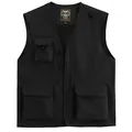 Professional black multi-pocket utility vest for outdoor photography and workwear - S / Tops / Black