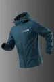 UV-Schutzjacke für Herren mit Kapuze in Blaugrün, UPF 50+ ideal zum Angeln im Sommer. - Dunkelblau