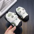 Breathable mesh toddler sports shoes with cute frog eyes and soft sole for kids - EU 18 Inner Length 12cm / Black