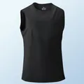 Herren Sport-Unterhemd in Schwarz, schnelltrocknend für Fitness und Training - S / Oberteile / Schwarz