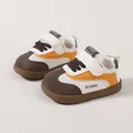 Retro Kinder atmungsaktive Mesh-Laufschuhe mit verstellbarem Klettverschluss und weicher Sohle - Braun G21-QG / Größe 18-23 (6 Paar Set)