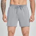Men's breathable light grey modal sports shorts for outdoor fitness and casual wear - S / Bottoms / Light Gray