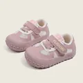 Scarpe da passeggio traspiranti per bambini in rete rosa con suola morbida antiscivolo e velcro - Taglia 16-20 (Confezione da 5 Paia) / Rosa