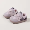 Zapatillas deportivas ligeras de malla para bebés con suela blanda en color lila - Talla 26 (Longitud Interior 16.5cm) / Púrpura (G22-QG)