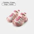 Scarpe da passeggio traspiranti rosa per bambini, scarpe da trekking per neonati - Taglia 16 (Lunghezza interna 12.5cm) / Rosa