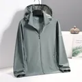 Breathable men's ice silk sun protection jacket in grey-green for outdoor activities - L / Tops / Imperial Green