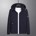Chaqueta ligera de protección solar de seda de hielo azul oscuro para hombre con UPF 50+ - L / Tops / Azul marino