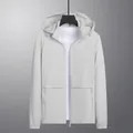 Chaqueta de protección solar de seda de hielo gris claro para mujer con índice UPF 50+ - L / Tops / Gris claro
