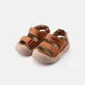 Brown toddler walking sandals with velcro straps for ages 7 months to 3 years - Size 16 / Inner 12.5cm / 2803 Camel