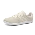 Beige leichte Barfußschuhe mit breiter Zehenbox und atmungsaktivem Mesh-Gewebe für Herren - Khaki