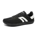 Schwarz-weiße Barfuß-Sneaker mit breiter Zehenpartie, atmungsaktivem Mesh und weicher Sohle - Schwarz
