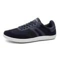 Professionelle marineblaue Barfußschuhe mit atmungsaktivem Mesh-Obermaterial und breiter Zehenbox - Dunkelblau