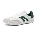 Atmungsaktive Barfuß-Sportschuhe mit breiter Zehenpartie in Weiß und Grün Variante - Weiß-Grün