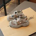 Sportliche Outdoor-Trekkingsandalen für Jungen in Khaki-Braun - Braun