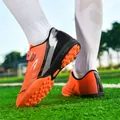 Professionelle orange-schwarze TF-Fußball-Trainingsschuhe für Kunstrasenplätze im Freien - 30 / Korallenorange