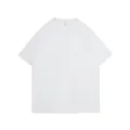 Plain classic white oversized five-point sleeve men's T-shirt in minimalist style - S / Tops / White