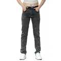 Slim fit charcoal grey men's casual jeans with stylish skinny leg and washed finish - 28 / Gray