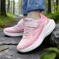 Leichte rosa Kinder-Laufschuhe mit atmungsaktivem Mesh und dicken weißen Sohlen - Rosa