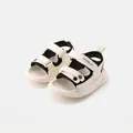 Toddler soft-sole anti-slip sandals in cream and black for 7 months to 3 years - Size 19 (14.5cm) / Beige (62551)