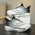 Modern children's running shoes featuring white and black gradient with dial lacing - 31 / Ink Painting