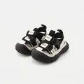 Breathable baby walking sandals with Velcro straps for toddlers aged 7 months to 3 years - Size 16 (Inner Length 12.5cm) / Black