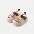 Sandales bébé beige et marron avec décor de canard et semelles souples pour bambins - Pointure 16 (Longueur Intérieure 12,5 cm) / Beige