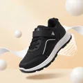 Lightweight breathable walking shoes with soft soles and mesh upper in black - 36 / Unisex Style / Black