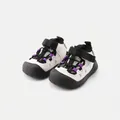 Baby soft-sole breathable sneakers in white and black for ages 7 months to 3 years - Size 16 (12.5cm) / Rice Black (0985)